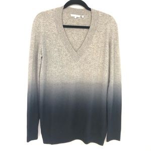 Vince grey and navy ombré cashmere sweater size L